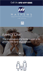 Mobile Screenshot of mathewslaw.ca