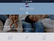 Tablet Screenshot of mathewslaw.ca